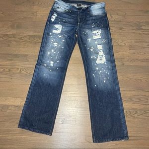 Armani Exchange Destroyed Bleach Jean